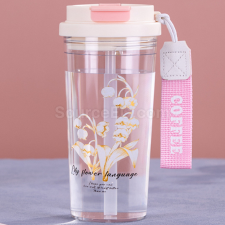 禮品訂造便攜隨行運動雙飲吸管杯紀念品