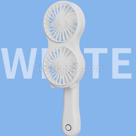 禮品訂造便攜桌面手持雙頭風扇紀念品