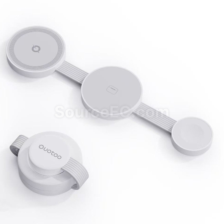 禮品訂造三合一磁吸無線充電器紀念品