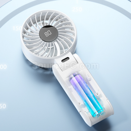 禮品訂造掛脖折疊數顯風扇紀念品