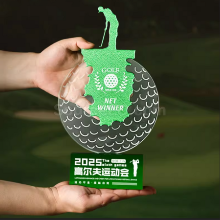 禮品訂造高爾夫球獎座紀念品
