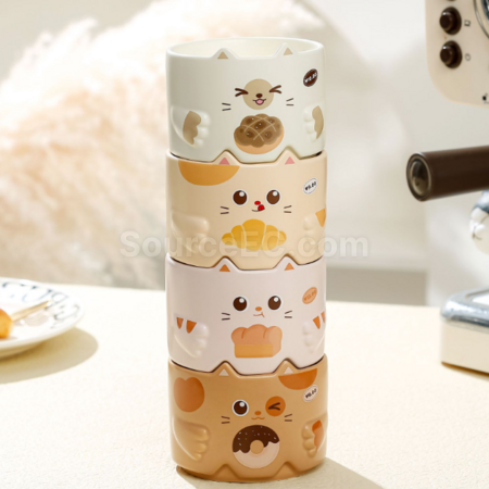禮品訂造貓咪馬克杯陶瓷咖啡杯紀念品