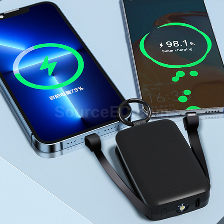 禮品訂造迷你應急移動電源電筒匙扣紀念品