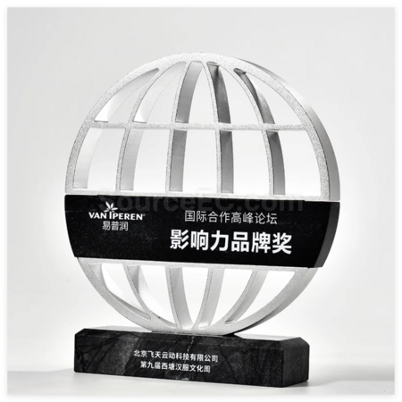 禮品訂造金屬大理石獎座紀念品