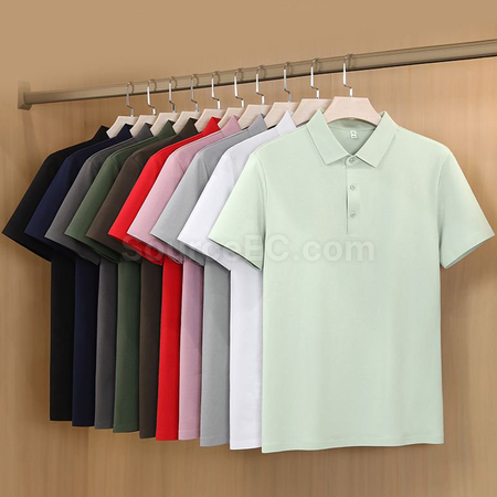 禮品訂造錦棉無痕純色POLO恤紀念品