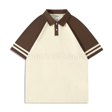 禮品訂造復古雙杠撞色polo衫紀念品