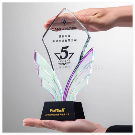 禮品訂造創意水晶獎座紀念品