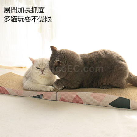 禮品訂造瓦楞紙摺疊加長貓抓板紀念品