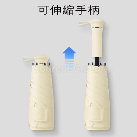 禮品訂造雙龍骨防風隱藏手柄雨傘紀念品