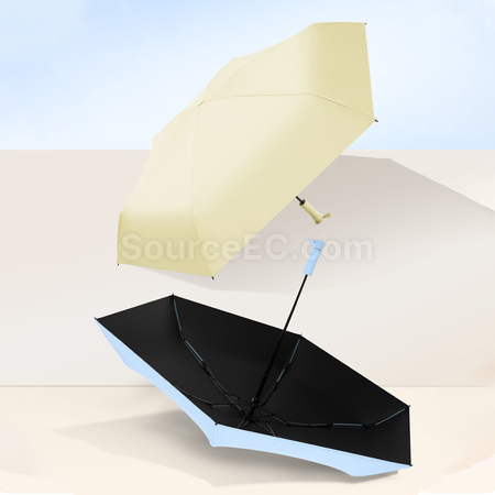 禮品訂造雙龍骨防風隱藏手柄雨傘紀念品