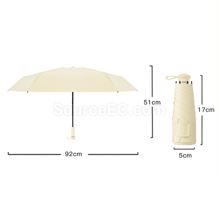 禮品訂造雙龍骨防風隱藏手柄雨傘紀念品