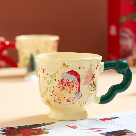 禮品訂造聖誕杯創意陶瓷馬克杯紀念品