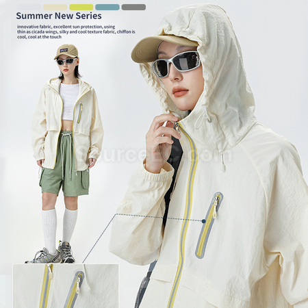 禮品訂造夏季戶外連帽防曬衣紀念品