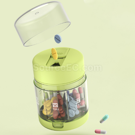 禮品訂造二合一切藥器分裝藥盒紀念品
