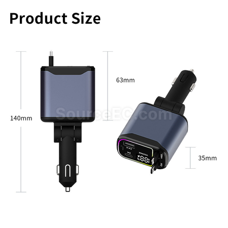 禮品訂造四合一伸縮線超級快充紀念品