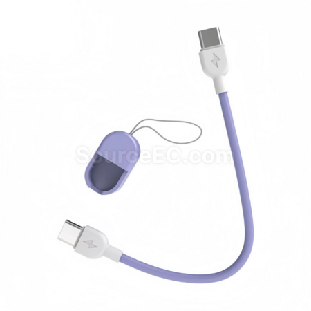 禮品訂造type-c快充蘋果便捷式二合一鑰匙扣數據線紀念品