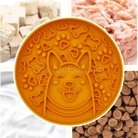禮品訂造寵物矽膠慢食碗紀念品