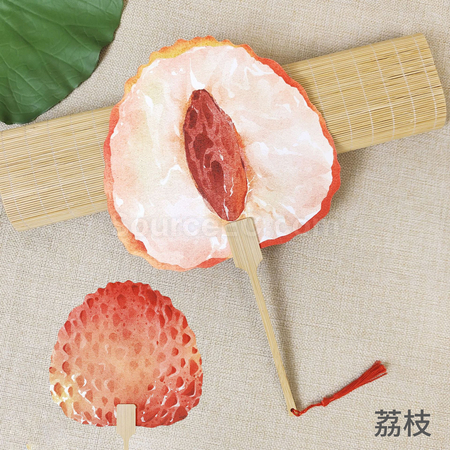禮品訂造夏天爆款水果扇紀念品