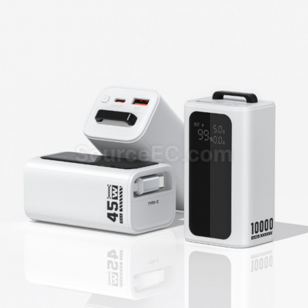 禮品訂造自帶線便攜移動電源紀念品