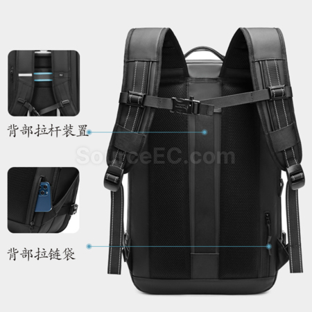 禮品訂造擴容乾濕分離防盜電腦肩背囊紀念品