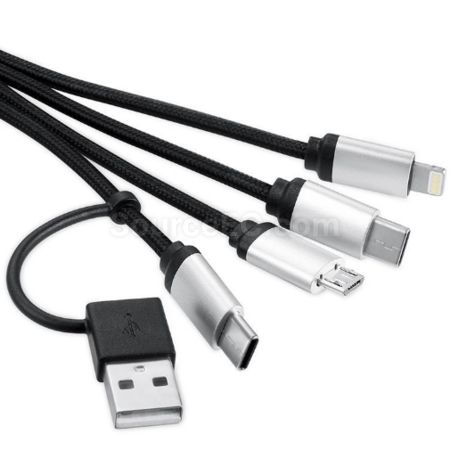 禮品訂造三合一數據線紀念品