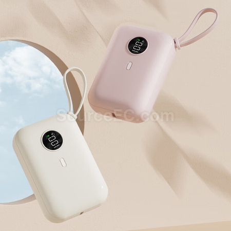 禮品訂造3C認證帶線22.5W快充移動電源紀念品