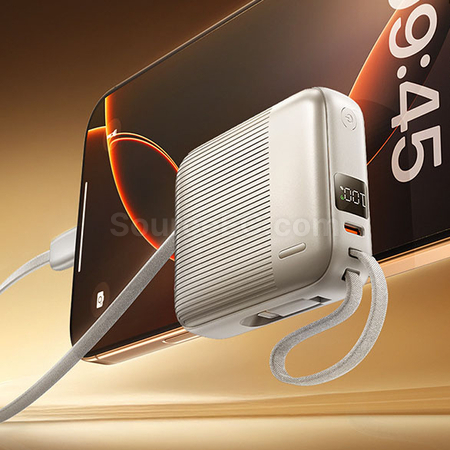 禮品訂造3C認證帶線移動電源快充紀念品
