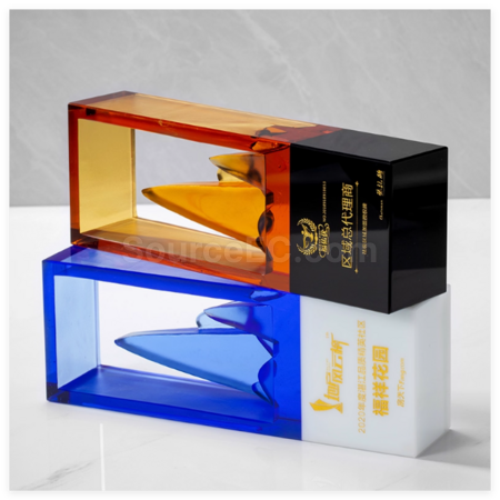 禮品訂造琉璃水晶獎座紀念品