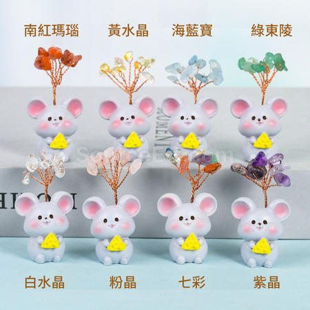 禮品訂造十二生肖底座水晶樹紀念品