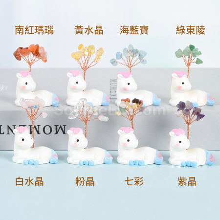 禮品訂造十二生肖底座水晶樹紀念品