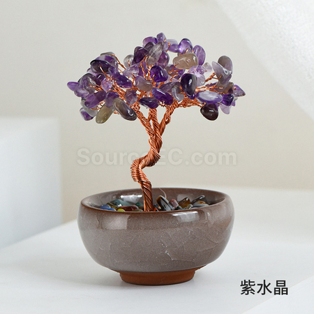 禮品訂造盆景水晶樹紀念品