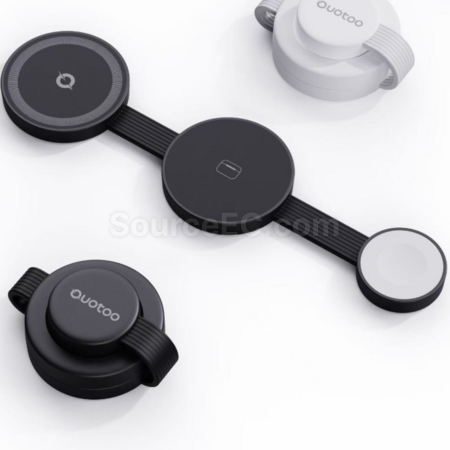 禮品訂造摺疊三合一磁吸無線充紀念品