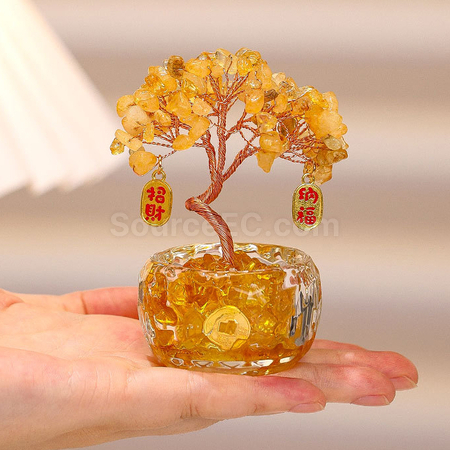 禮品訂造盆景水晶樹紀念品