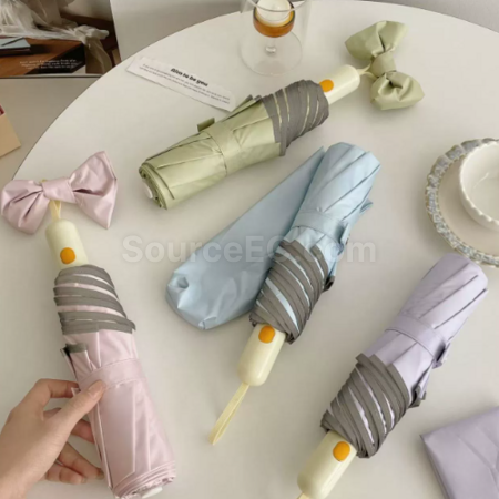 禮品訂造圓角全自動摺疊雨傘紀念品