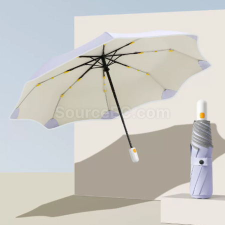 禮品訂造圓角全自動摺疊雨傘紀念品