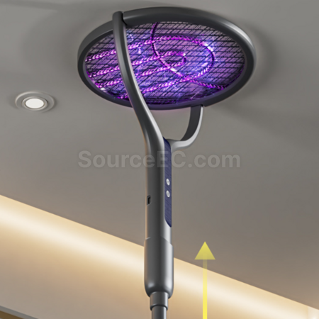禮品訂造誘蚊可伸縮旋轉電蚊拍紀念品