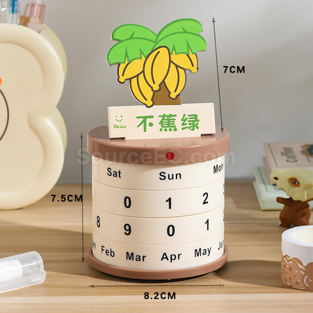 禮品訂造盆栽轉輪萬年曆紀念品