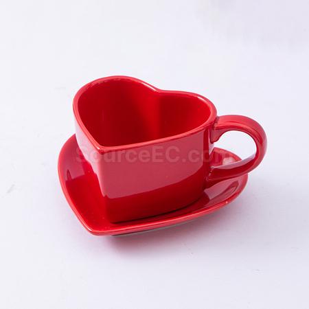 禮品訂造陶瓷咖啡杯碟套裝紀念品