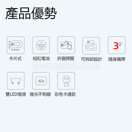 禮品訂造折疊卡片led小夜燈紀念品