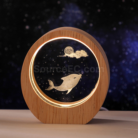禮品訂造3D內雕小夜燈紀念品