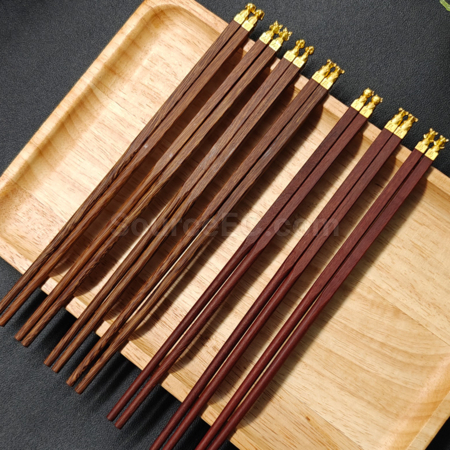 禮品訂造12生肖中國紅木筷子紀念品