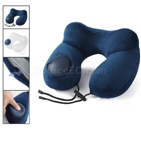 禮品訂造按壓充氣U型頸枕紀念品