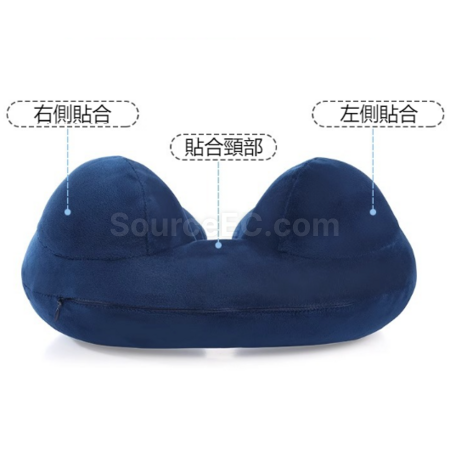 禮品訂造按壓充氣U型頸枕紀念品
