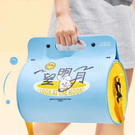 禮品訂造圓筒手提毛氈包紀念品