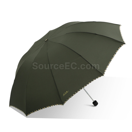 禮品訂造天堂三摺包邊10骨廣告雨傘紀念品