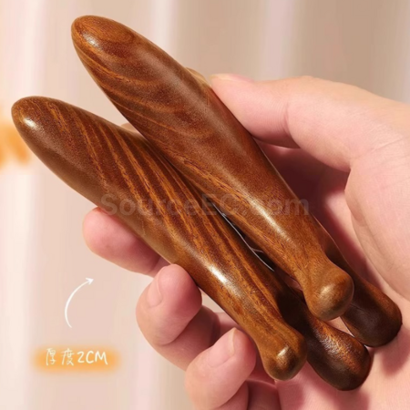 禮品訂造多功能四合一檀木按摩梳紀念品