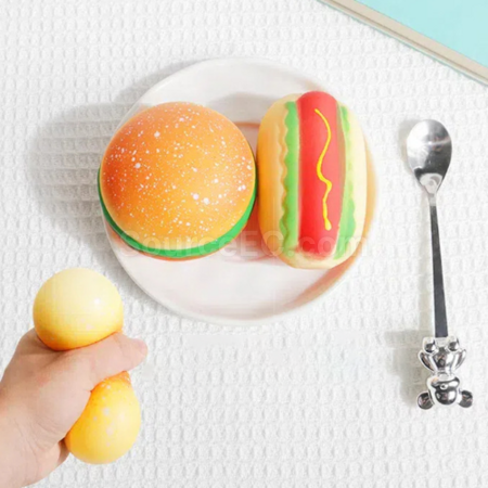 禮品訂造漢堡熱狗捏捏樂減壓玩具紀念品