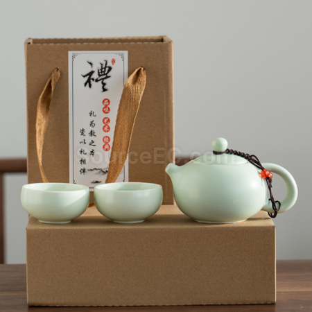 禮品訂造便攜旅行陶瓷茶具套裝紀念品