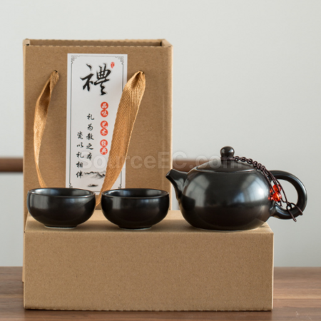 禮品訂造便攜旅行陶瓷茶具套裝紀念品