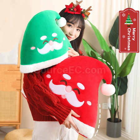 聖誕帽抱枕